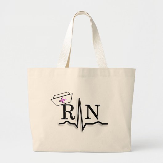 RN QRS Zurse Pet Design Grote Tote Bag (Voorkant)