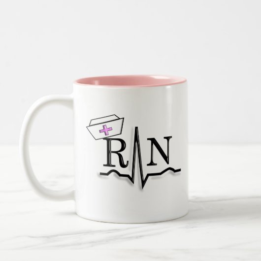 RN QRS Zurse Pet Design Tweekleurige Koffiemok (Links)