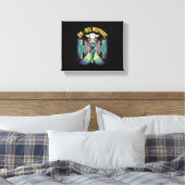 RN = Real Nightmare Halloween Nurse  Canvas Afdruk (Insitu (Slaapkamer))