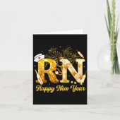 Rn Registered Nurse Happy New Year 2026 Fireworks  Kaart (Voorkant)