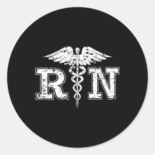 RN Registered Nurse Ronde Sticker