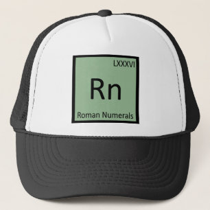 Rn - Romeinse Cijfers Chemie Periodiek Systeem Trucker Pet