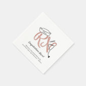 RN Roos Gold Glitter-decor van de verpleger Servet (Hoek)