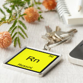 Rn - Rossini Grappig Chemie Elementsymbool T-shirt Sleutelhanger (Zijkant)