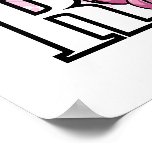 RN Roze Caduceus Poster (Hoek)