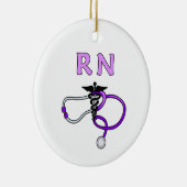 RN Stethoscoop Keramisch Ornament (Rechts)