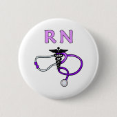 RN Stethoscoop Ronde Button 5,7 Cm (Voorkant)