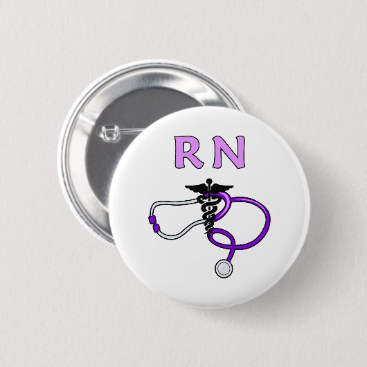 RN Stethoscoop Ronde Button 5,7 Cm (Voorkant /achterkant)