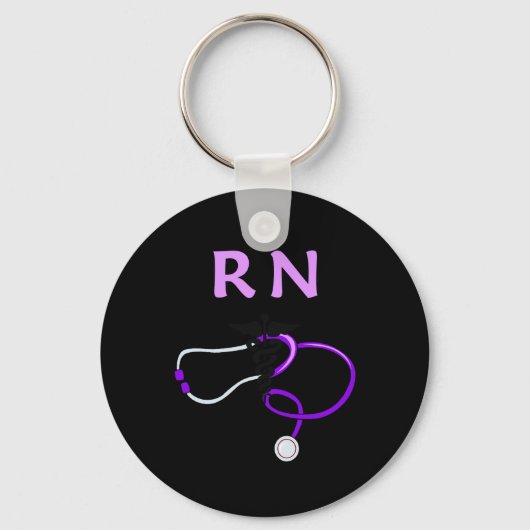 RN Stethoscoop Sleutelhanger (Voorkant)