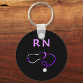 RN Stethoscoop Sleutelhanger (Voorkant)