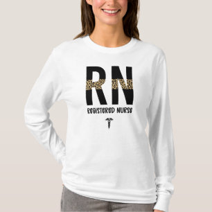 Rn.t. geregistreerd zuster Cheetah zurse Afstudere T-shirt