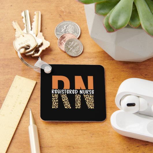 Rn.t. Geregistreerde zenuwslopper Typografie Sleutelhanger (Bureau)