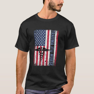 RN Trauma ICU Verpleegkundige Gift Patriottische A T-shirt