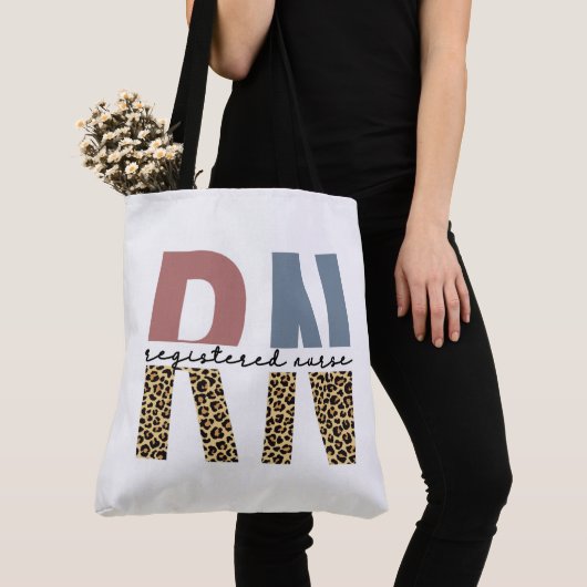 Rn.v.t. geregistreerd zuster Cheetah Print Zurse A Tote Bag (Dichtbij)