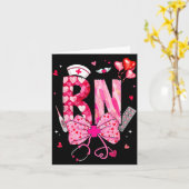 Rn Valentijn Coquette Strik Stethoscoop Verpleegst Kaart (Gele Bloem)