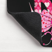 Rn Valentine Coquette Boog Stethoscoop Verpleegste Muismat (Hoek)