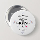 RN verdiend Ronde Button 7,6 Cm (Voorkant /achterkant)