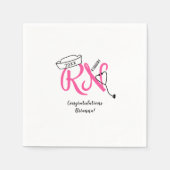 RN verpleegkundige afstuderen dinerfeest decor Servet (Voorkant)