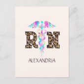 RN, verpleegkundige Briefkaart (Voorkant)