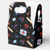 RN Verpleegkundige Student | Arts Medisch Patroon Bedankdoosjes (Geopend)