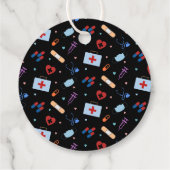 RN Verpleegkundige Student | Arts Medisch Patroon Bedankjes Labels (Achterkant)