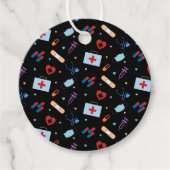 RN Verpleegkundige Student | Arts Medisch Patroon Bedankjes Labels (Voorkant)