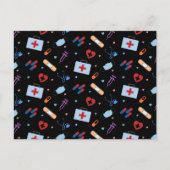 RN Verpleegkundige Student | Arts Medisch Patroon Briefkaart (Voorkant)