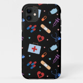 RN Verpleegkundige Student | Arts Medisch Patroon Case-Mate iPhone Case (Achterkant)