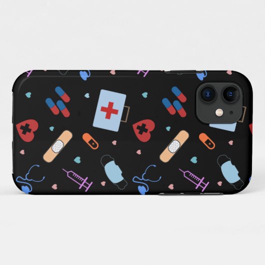 RN Verpleegkundige Student | Arts Medisch Patroon Case-Mate iPhone Case (Achterkant (horizontaal))