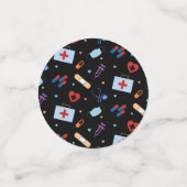 RN Verpleegkundige Student | Arts Medisch Patroon Confetti (Kleine voorkant)