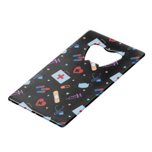 RN Verpleegkundige Student   Arts Medisch Patroon Creditkaart Flessenopener