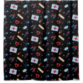 RN Verpleegkundige Student | Arts Medisch Patroon Douchegordijn (Voorkant)