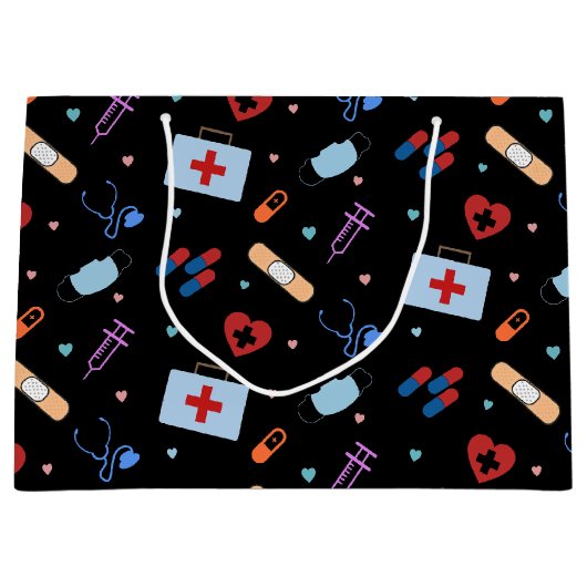 RN Verpleegkundige Student | Arts Medisch Patroon Groot Cadeauzakje (Voorkant)