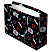 RN Verpleegkundige Student | Arts Medisch Patroon Groot Cadeauzakje (Achterkant Gekanteld)