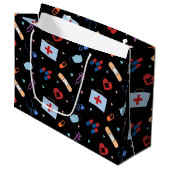 RN Verpleegkundige Student | Arts Medisch Patroon Groot Cadeauzakje (Voorkant Gekanteld)