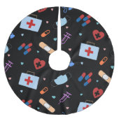 RN Verpleegkundige Student | Arts Medisch Patroon Kerstboom Rok (Voorkant)