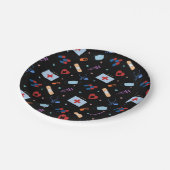 RN Verpleegkundige Student | Arts Medisch Patroon Papieren Bordje (Gekanteld)