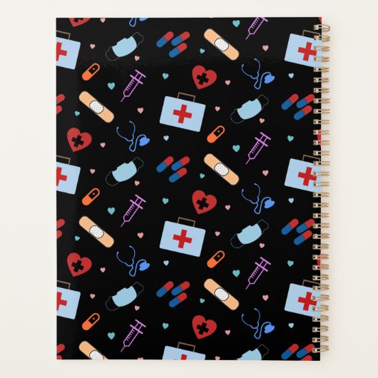 RN Verpleegkundige Student | Arts Medisch Patroon Planner (Achterkant)