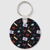 RN Verpleegkundige Student | Arts Medisch Patroon Sleutelhanger (Achterkant)