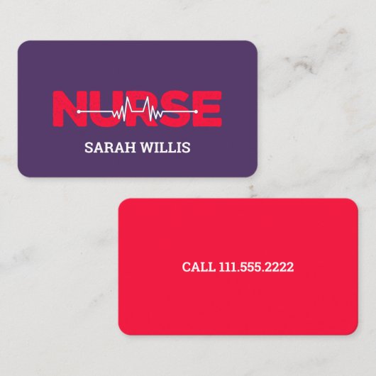 RN Verpleegkundige Visitekaartje (Voorkant / Achterkant)