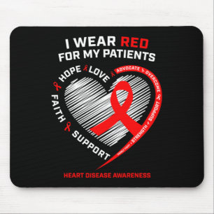 RN Verpleegkundigen Ik Draag Red Heart Disease Awa Muismat