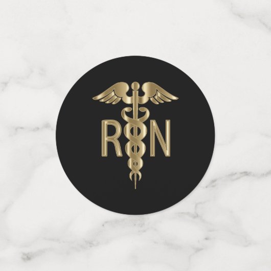 RN Verpleegschool Afstuderen Confetti (Kleine voorkant)