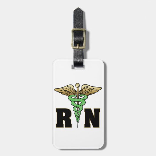 RN verpleegster Bagagelabel (Voorkant verticaal)