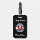 RN verpleegster Bagagelabel (Achterkant verticaal)