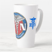 RN verpleegster Latte Mok (Rechterhoek)