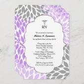 RN-verpleegster speldceremonie uitnodigingen laven (Voorkant / Achterkant)