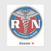 RN verpleegster Sticker (Vel)