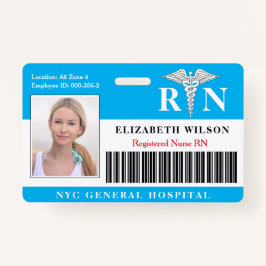 RN verpleegster | Ziekenhuisarts Foto-ID Badge