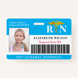 RN verpleegster | Ziekenhuisarts Foto-ID Badge