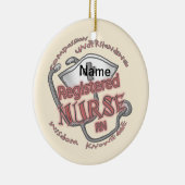 RN-verpleegsteraxioma Keramisch Ornament (Rechts)